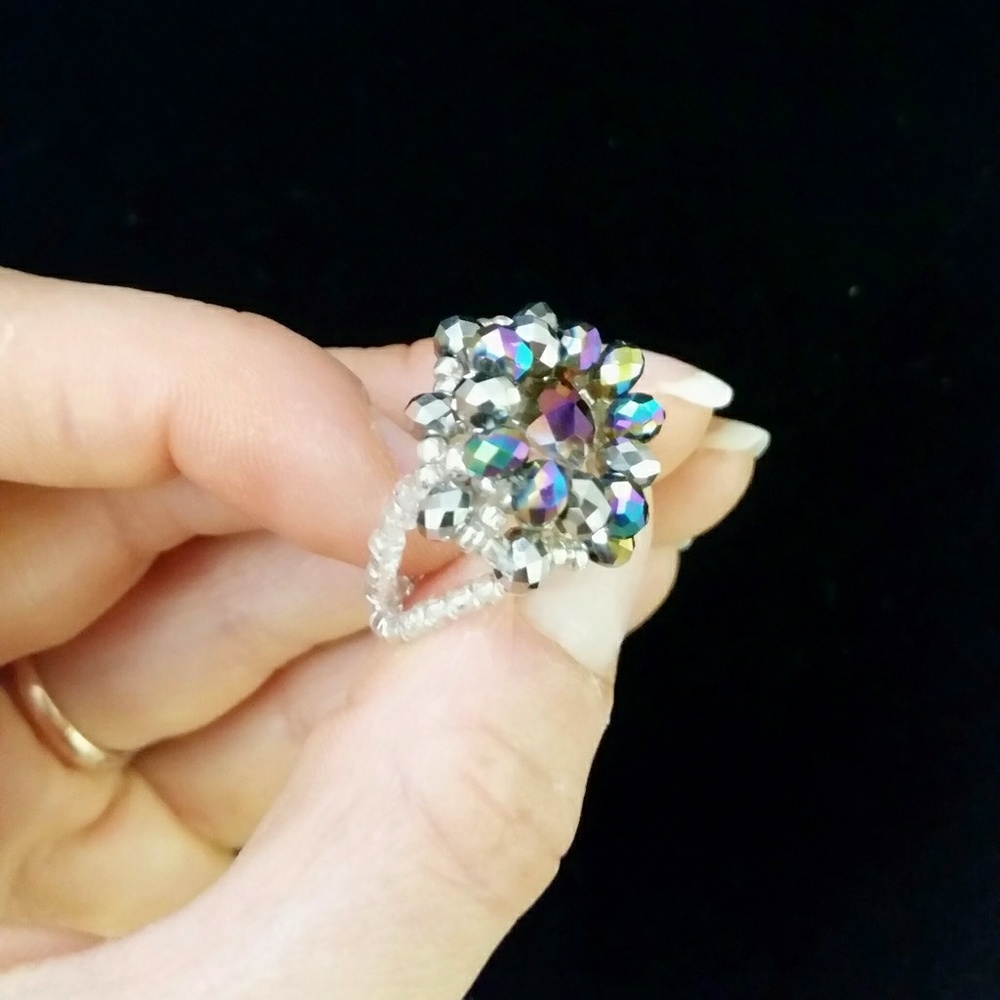 Hand made crystal ring - Picture 2 of 2